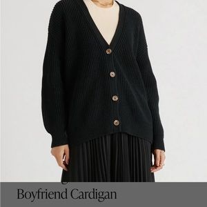 100% Organic Cotton Oversized Boyfriend Cardigan